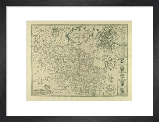 John Speed, Map of the West Riding of Yorkshire, 1610