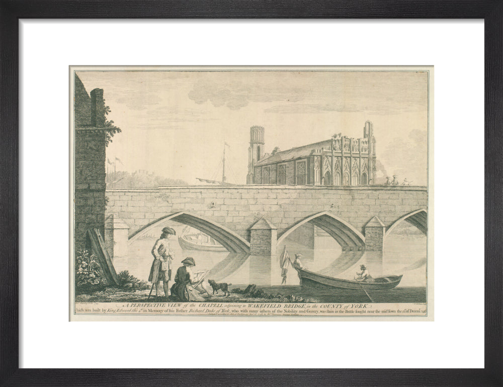 George Fleming, A perspective view of the Chapel adjoining to Wakefield bridge, 1743