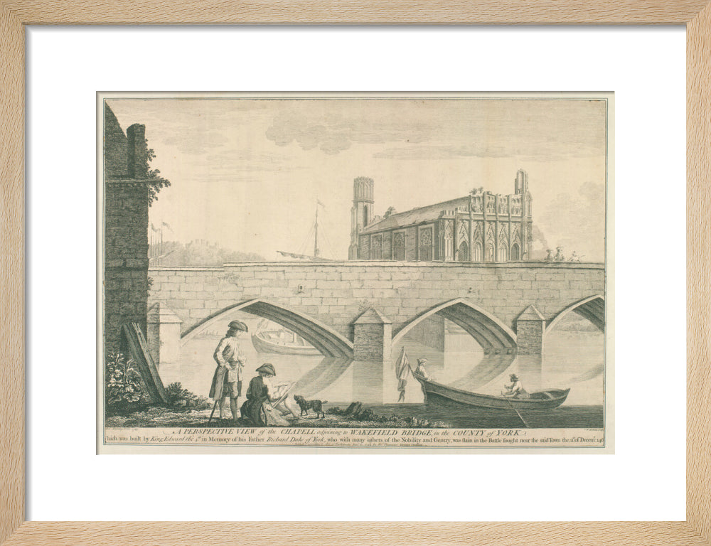 George Fleming, A perspective view of the Chapel adjoining to Wakefield bridge, 1743