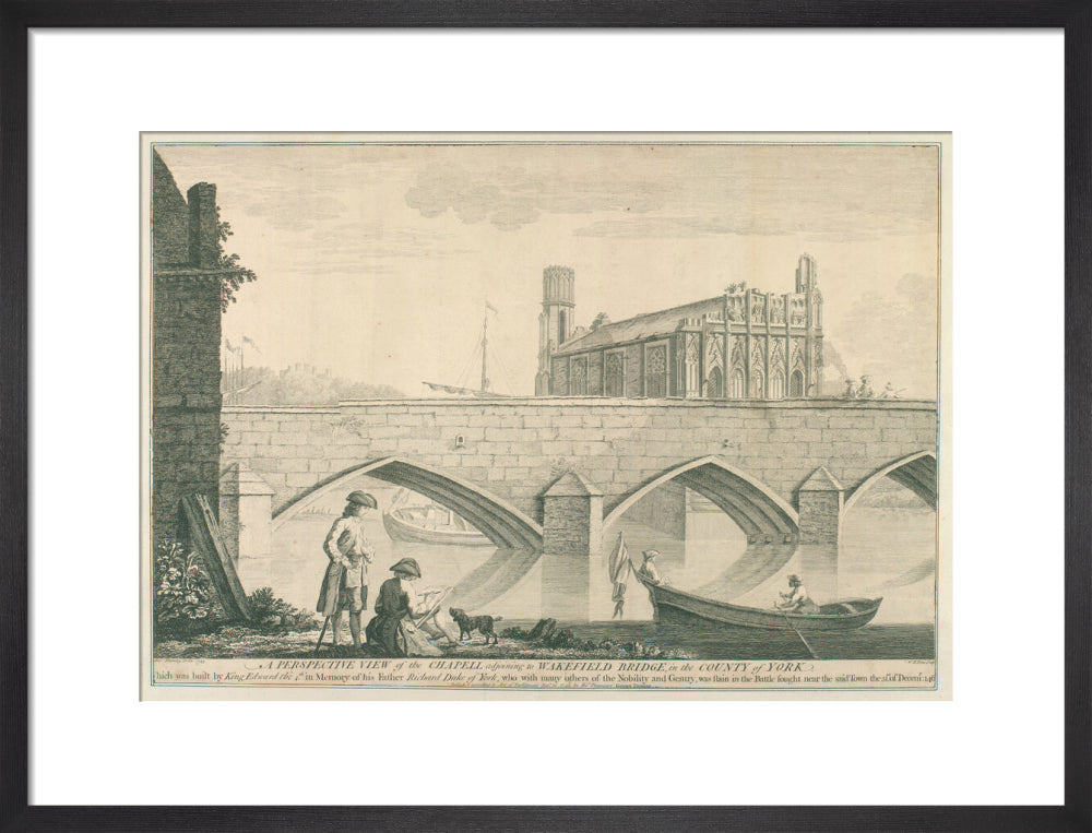 George Fleming, A perspective view of the Chapel adjoining to Wakefield bridge, 1743