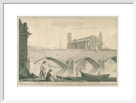 George Fleming, A perspective view of the Chapel adjoining to Wakefield bridge, 1743