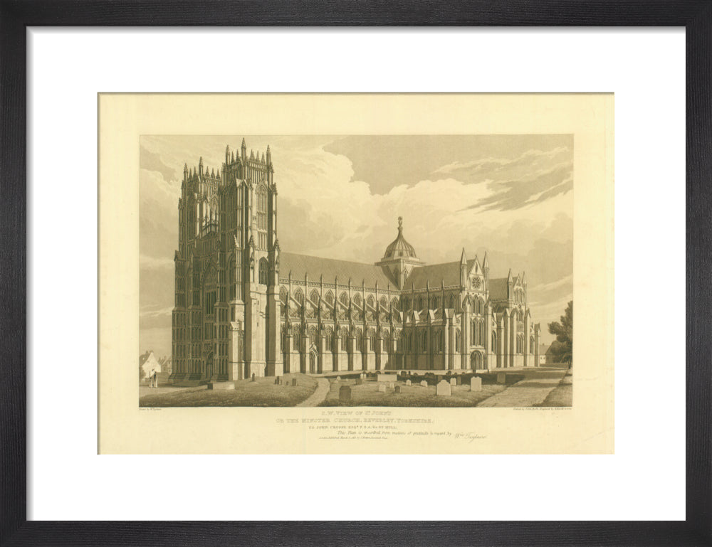 W. Tayleure, South West View of Beverley Minster, 1817
