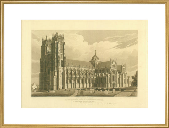 W. Tayleure, South West View of Beverley Minster, 1817