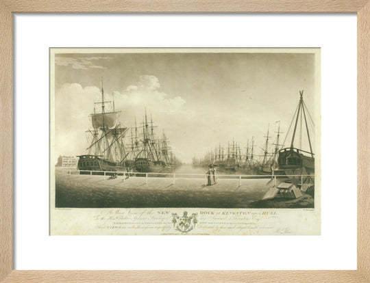 Robert Thew, A West View of the New Dock at Kingston upon Hull, 1786