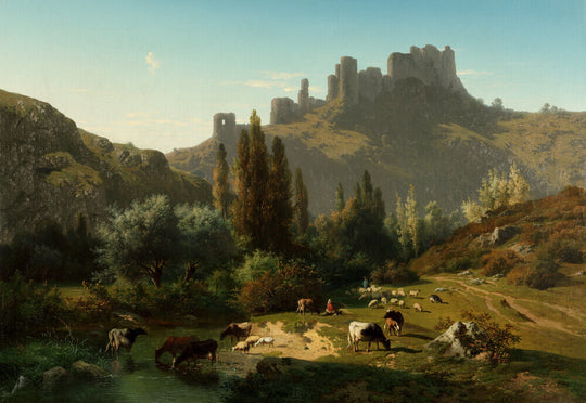 Rosa Bonheur, Landscape with Cattle, 1856