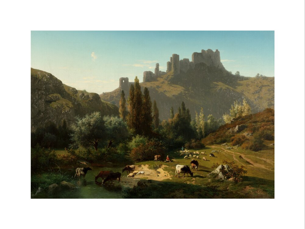 Rosa Bonheur, Landscape with Cattle, 1856