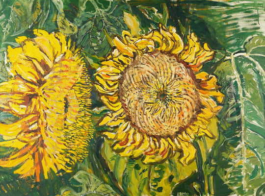 John Randall Bratby, Sunflowers, 1969