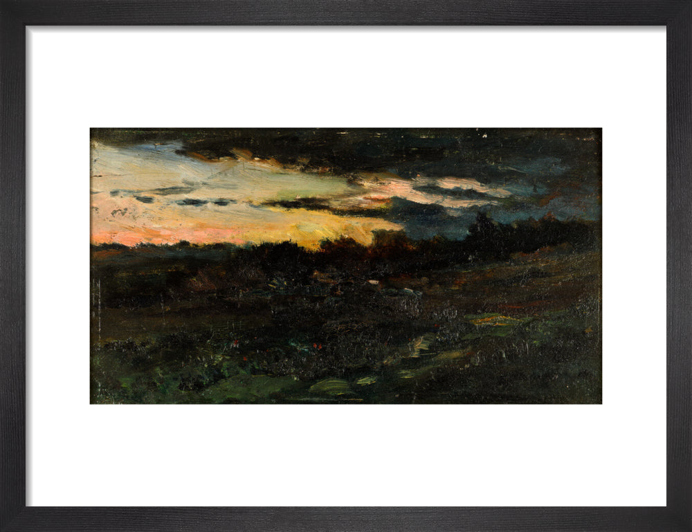 Charles-Francois Daubigny, Landscape Sketch, Night,