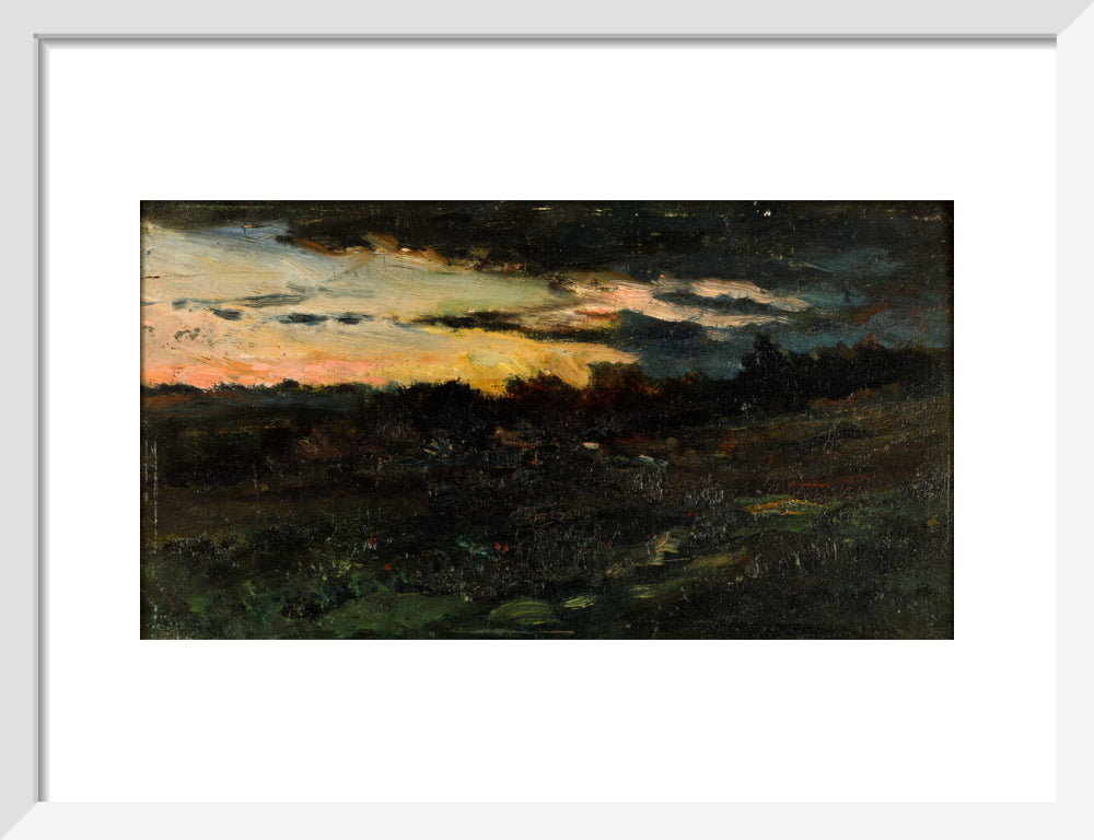 Charles-Francois Daubigny, Landscape Sketch, Night,