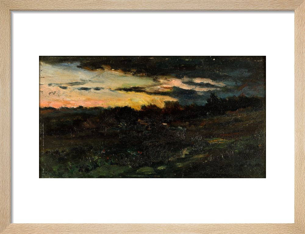 Charles-Francois Daubigny, Landscape Sketch, Night,
