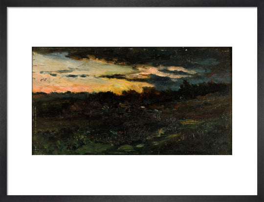 Charles-Francois Daubigny, Landscape Sketch, Night,