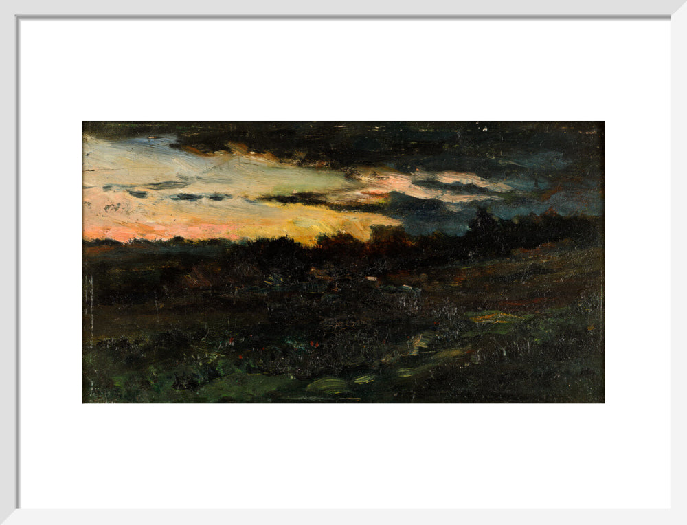 Charles-Francois Daubigny, Landscape Sketch, Night,