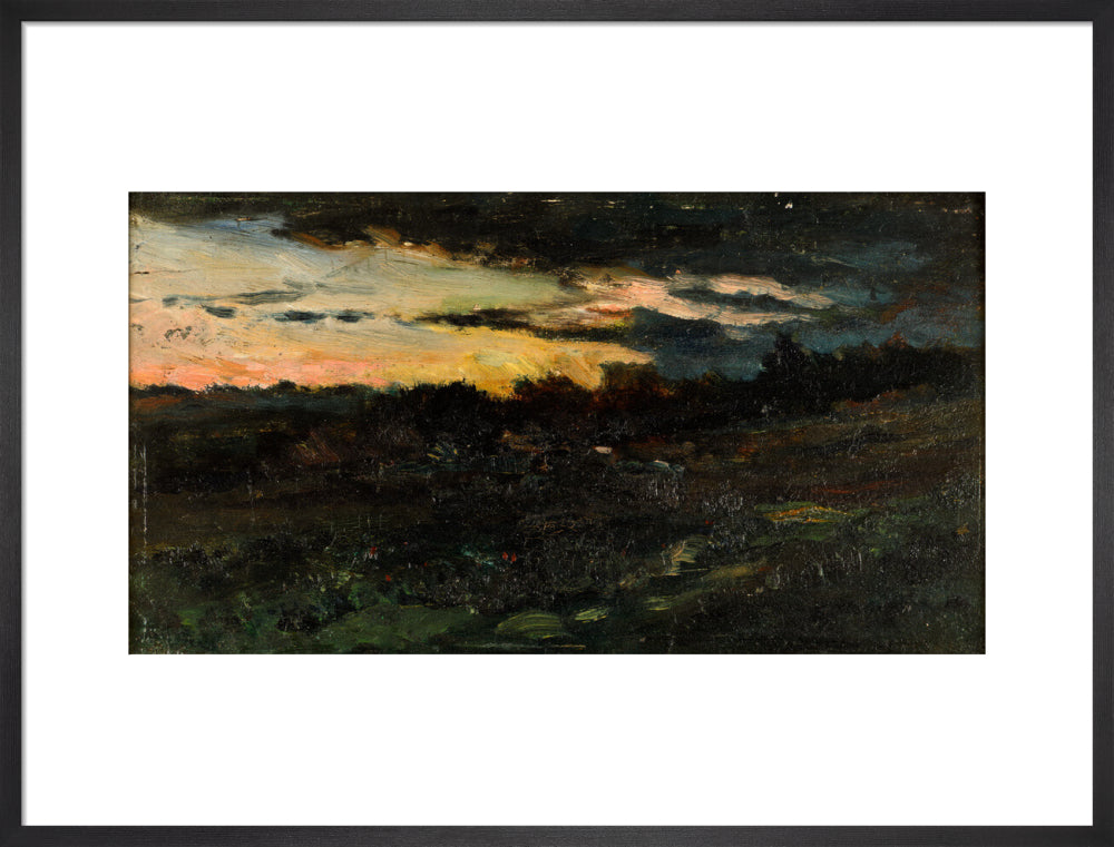 Charles-Francois Daubigny, Landscape Sketch, Night,