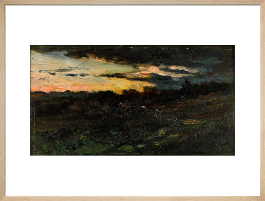 Charles-Francois Daubigny, Landscape Sketch, Night,