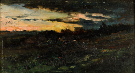 Charles-Francois Daubigny, Landscape Sketch, Night,