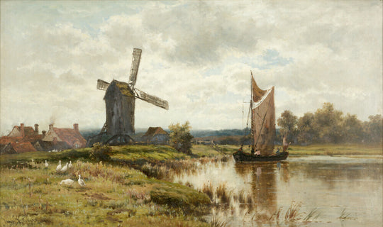 James Edward Grace, On the River Arun Lledr, 1878