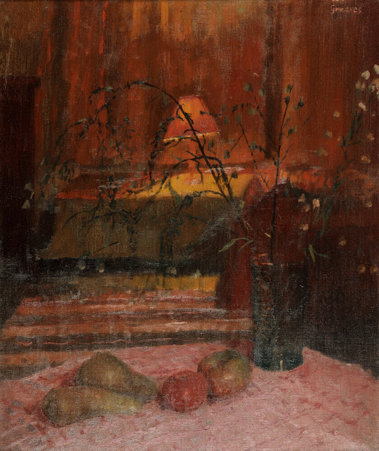 Leonard Greaves, Still Life with a Lamplight, 1946
