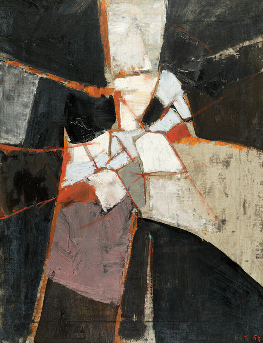 Adrian Heath, Grey and Black, 1958