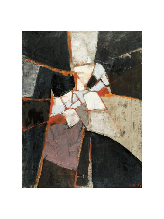 Adrian Heath, Grey and Black, 1958