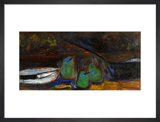 William Scott, Three Pears, Pan, Plate and Knife, 1955