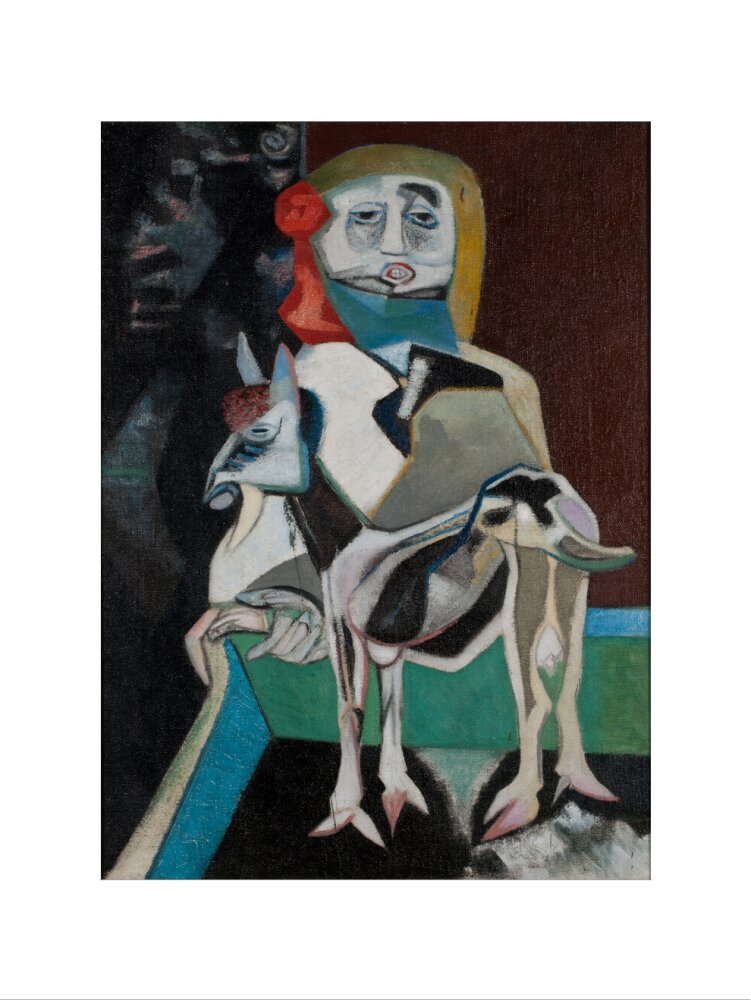 Robert Colquhoun, Woman and Goat, 1948