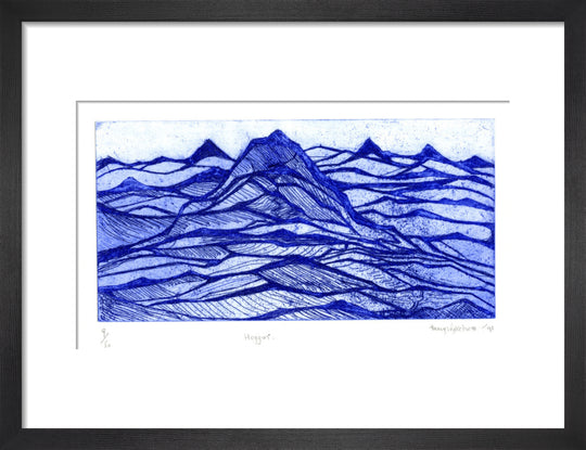 Mary Wykeham, Hoggar (blue), 1991