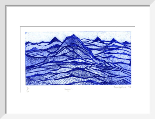 Mary Wykeham, Hoggar (blue), 1991