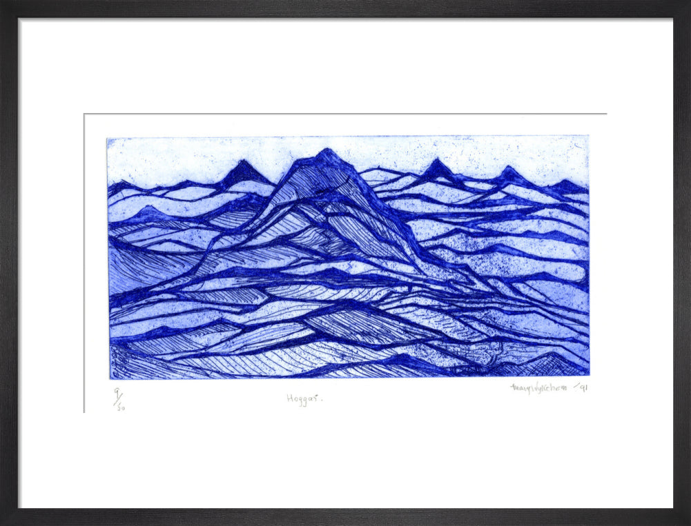 Mary Wykeham, Hoggar (blue), 1991
