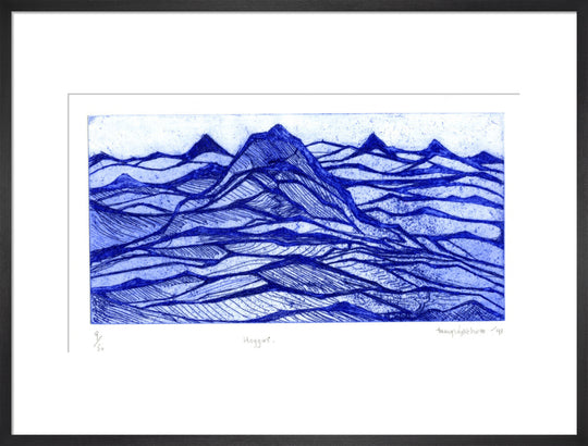 Mary Wykeham, Hoggar (blue), 1991