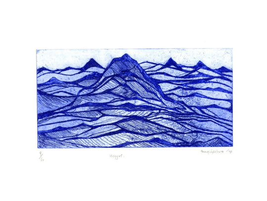 Mary Wykeham, Hoggar (blue), 1991