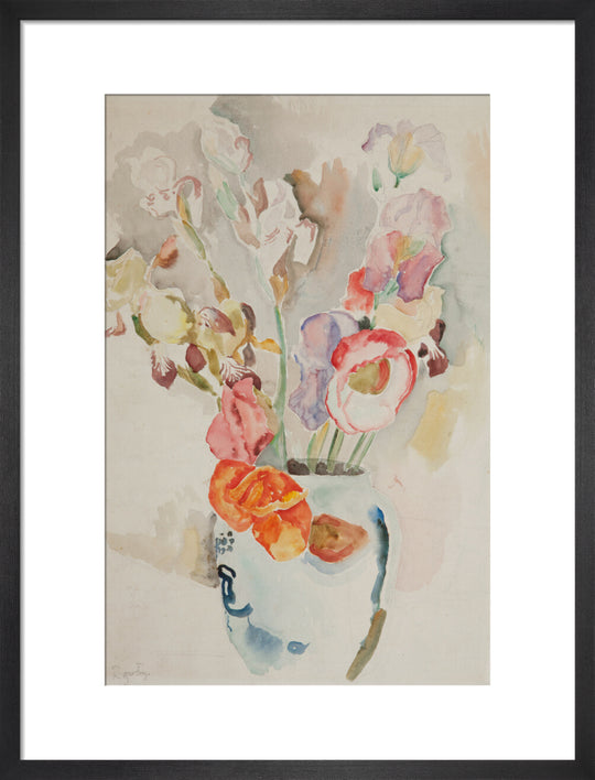Roger Elliot Fry, Poppies and Irises, watercolour.