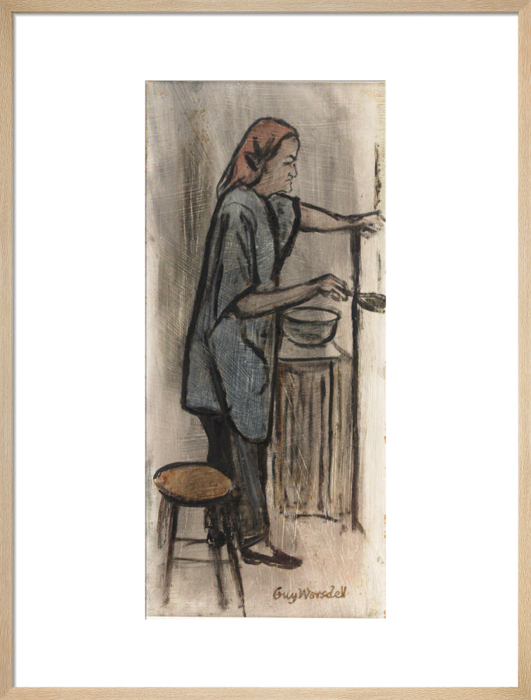 Guy Worsdell, Barbara Hepworth in her Workshop, 1970