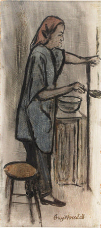 Guy Worsdell, Barbara Hepworth in her Workshop, 1970