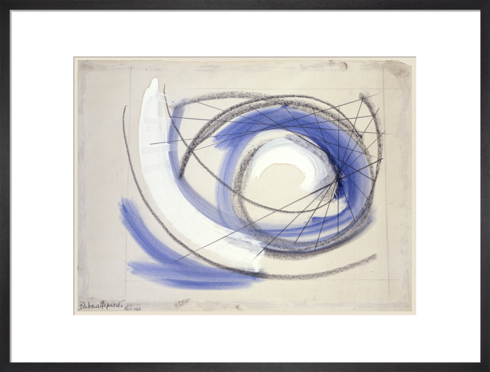 Barbara Hepworth, Spiral, 1960. (art print, large, black)