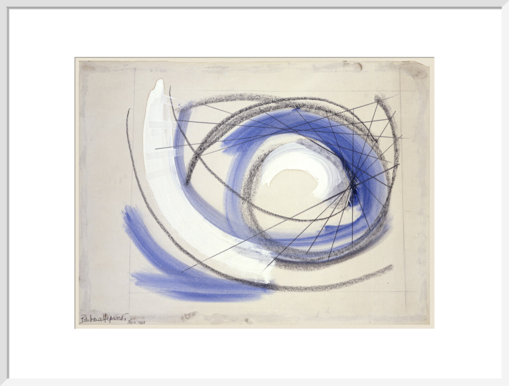 Barbara Hepworth, Spiral, 1960. (art print, extra large, white)