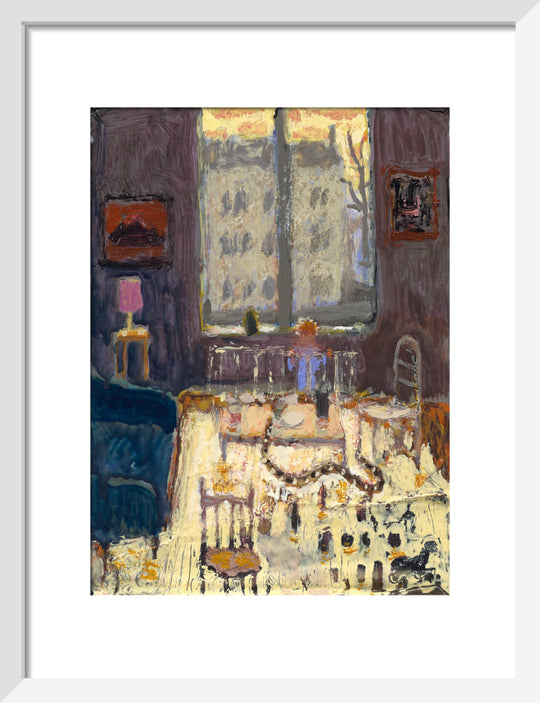 Andrew Cranston, A Snake Came to my Coffee able on a Hot, Hot Day to Drink There, 2023 (art print, small, white)