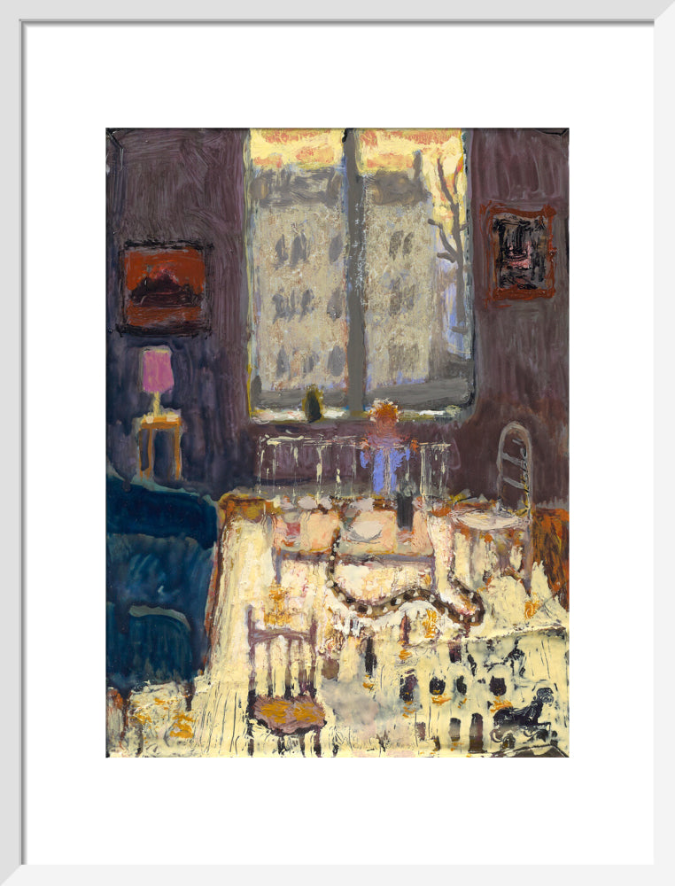 Andrew Cranston, A Snake Came to my Coffee able on a Hot, Hot Day to Drink There, 2023 (art print, medium, white)