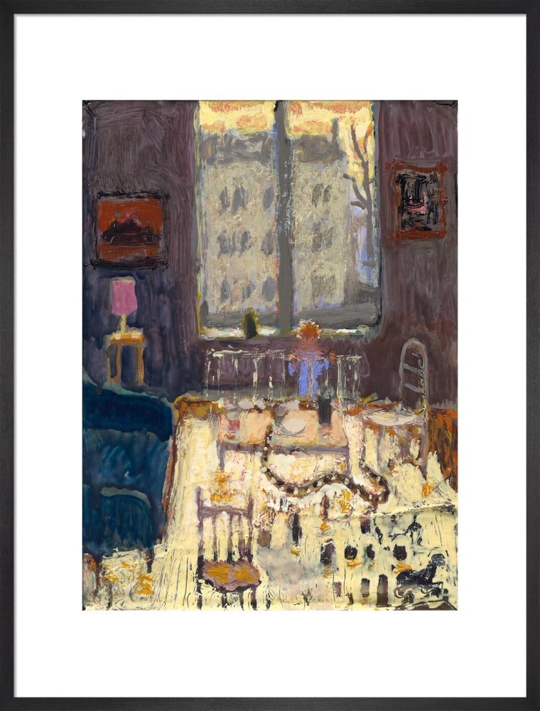 Andrew Cranston, A Snake Came to my Coffee able on a Hot, Hot Day to Drink There, 2023 (art print, large, black)