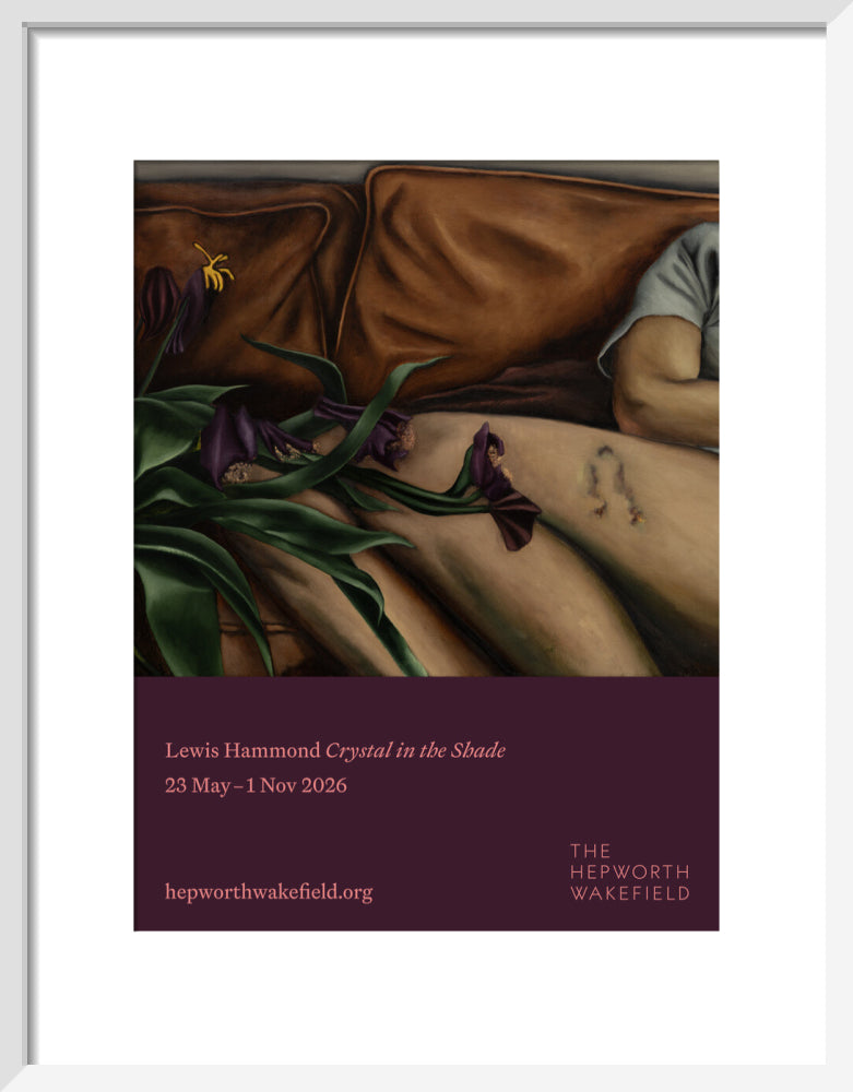 Lewis Hammond: Crystal in the Shade poster (art print, small, white)