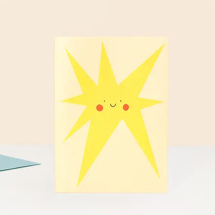 Star Face Greetings Card