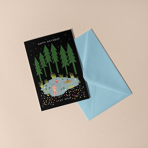 Stay Wild Swimming Greetings Card