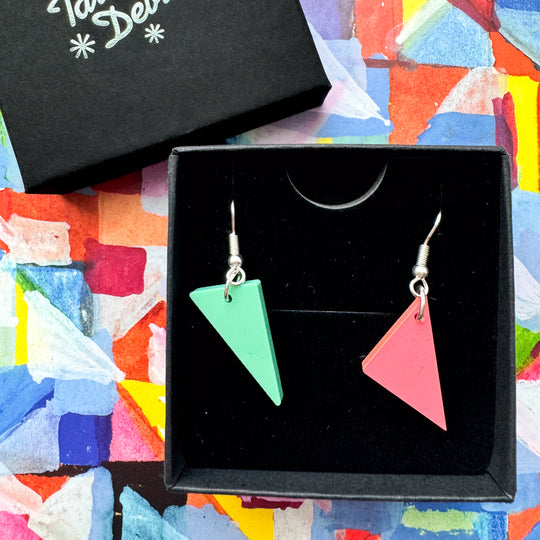 Tatty Devine X Mary Wykeham Triangle earrings