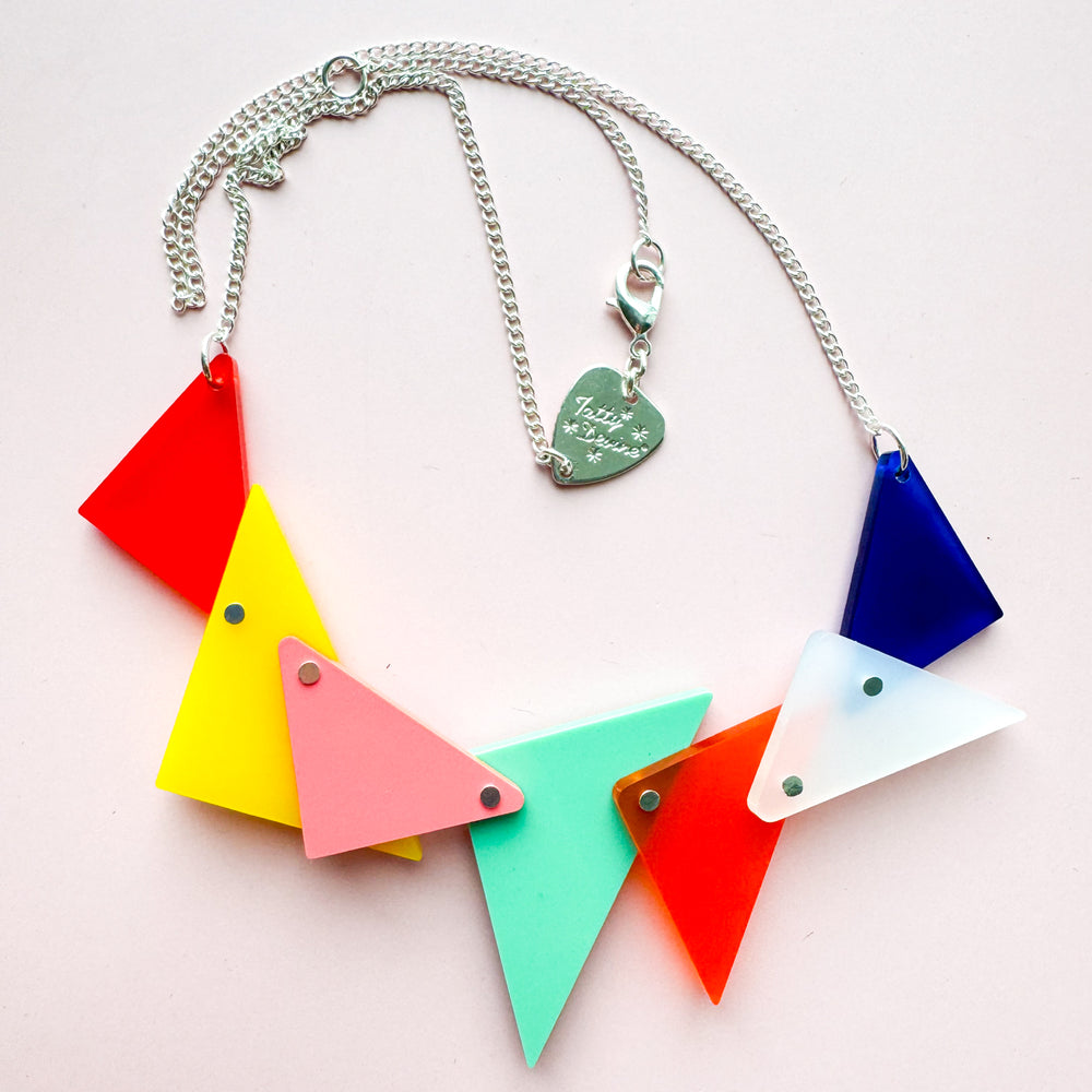 Large Mary Wykeham X Tatty Devine Triangle Necklace