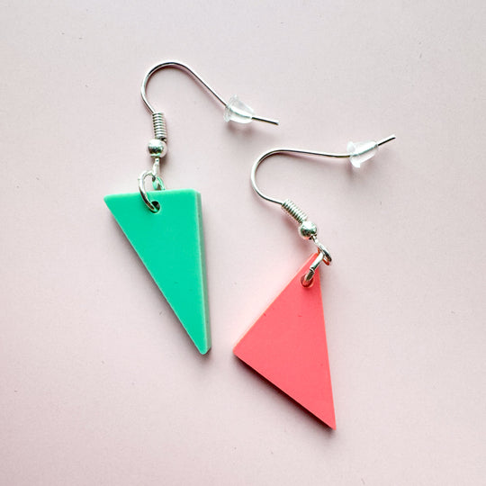 Tatty Devine X Mary Wykeham Triangle earrings