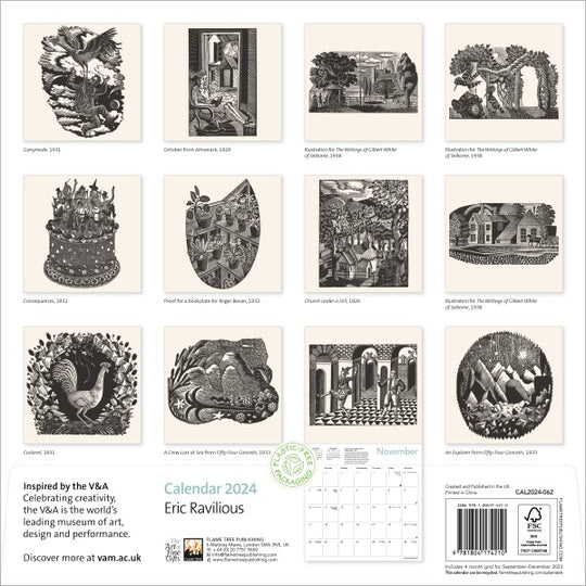 Eric Ravilious Calendar 2024