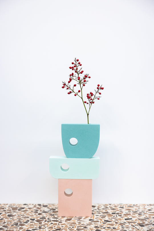 Hepworth Block Vase, Pink