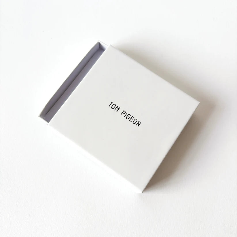 Silver Aluminium Adder Earrings by Tom Pigeon