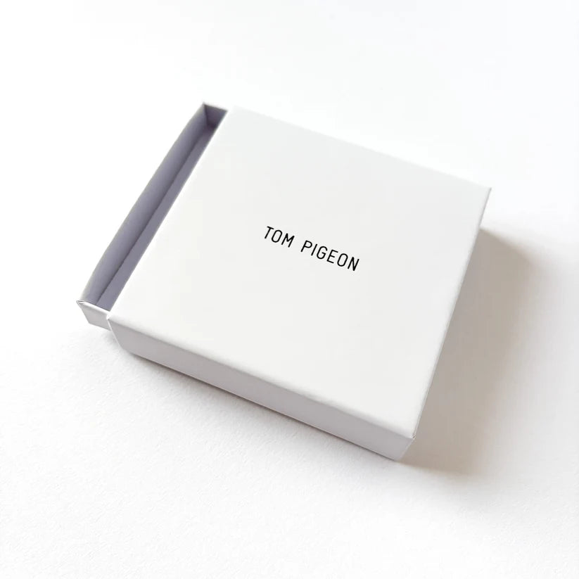 Silver Aluminium Cast Earrings by Tom Pigeon