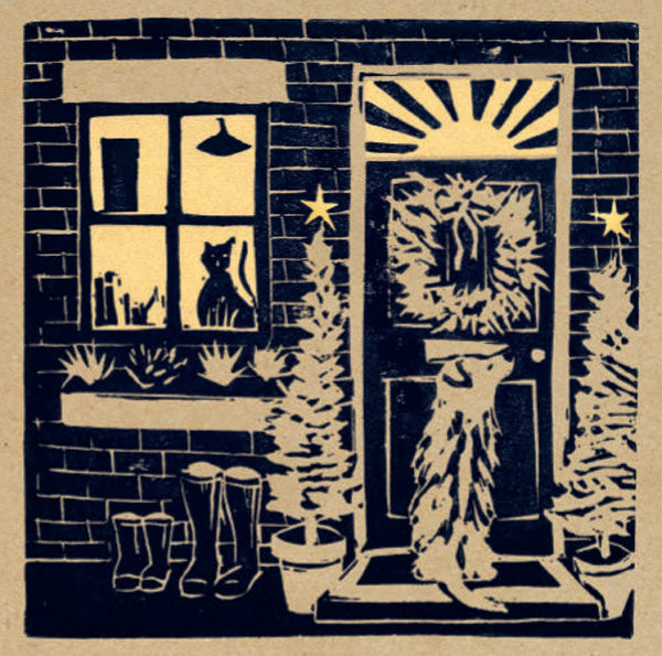 Returning from the Christmas Walk Card Pack