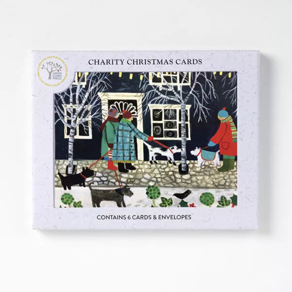 Christmas Lights with Dogs Greetings Card Pack